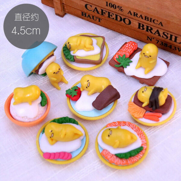 1 pcs Gudetama Figure Zushi Lazy Egg Mini Model Home Decor  image 0