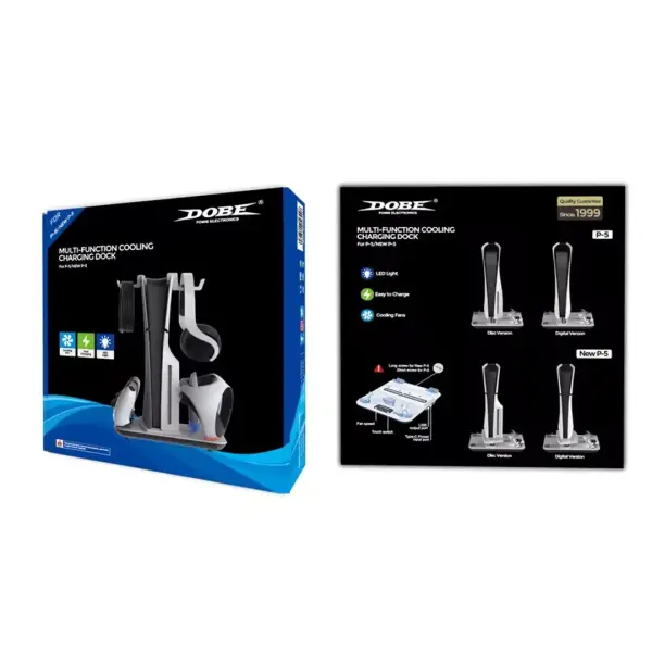 Cooling & Charging Stand for PS5 Disc - PS5 Slim - PS5 Pro image 1