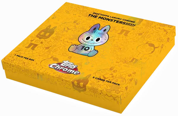 2x 2025 Topps Labubu Chrome® 10th Anniversary - Hobby Box (Pre-Order) image 0