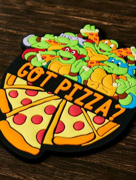 Ninja Turtles Teenage Mutant Pattern Refrigerator Magnets, Got Pizza? image 0