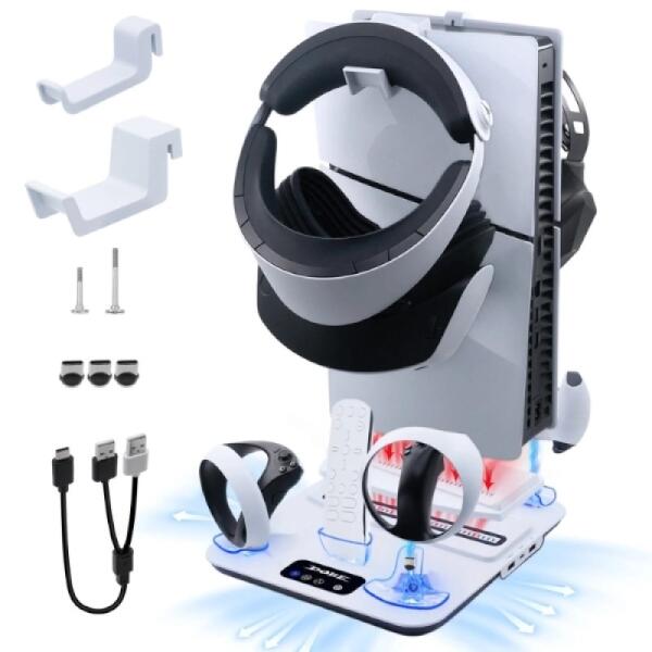 Cooling & Charging Stand for PS5 Disc - PS5 Slim - PS5 Pro image 0