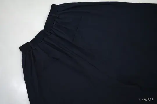 Military Crest Embroidered Layered Wide-Leg Pants image 2
