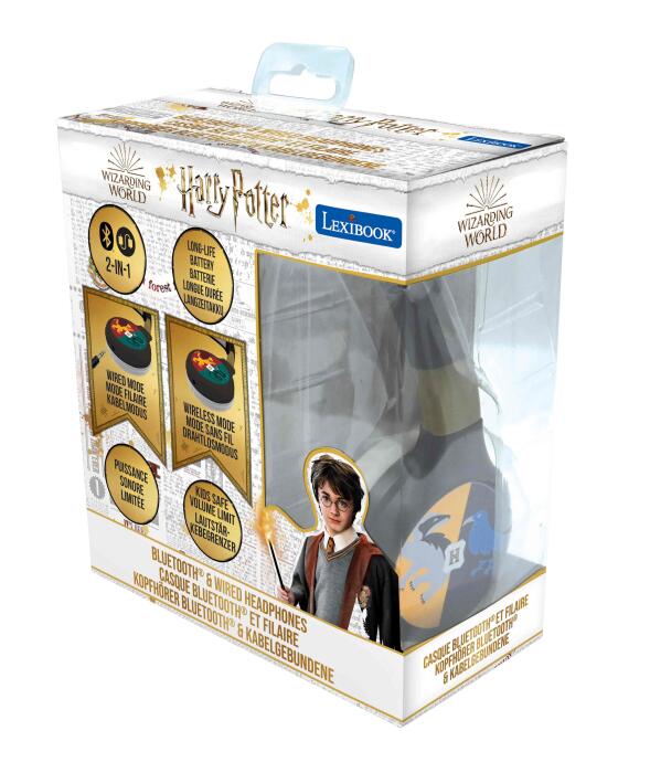 Harry Potter Headphones 2-in-1 Bluetooth & Wired with Mic & Button image 0