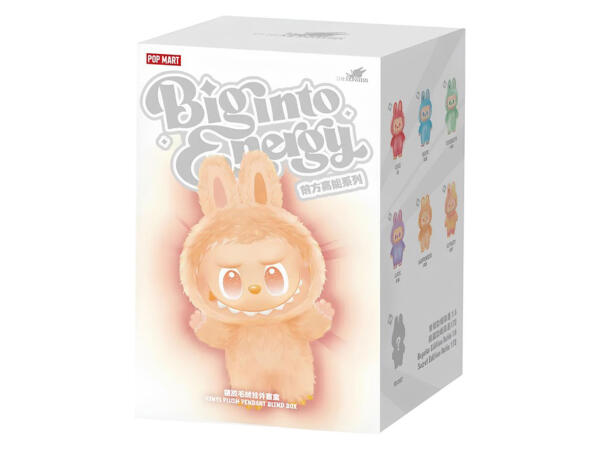 Blind Box Vinyl Plush Doll Pendant - The Monsters Labubu Big Into Energy Series image 0