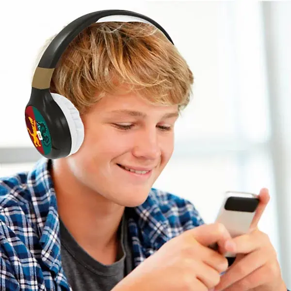 Harry Potter Headphones 2-in-1 Bluetooth & Wired with Mic & Button image 1