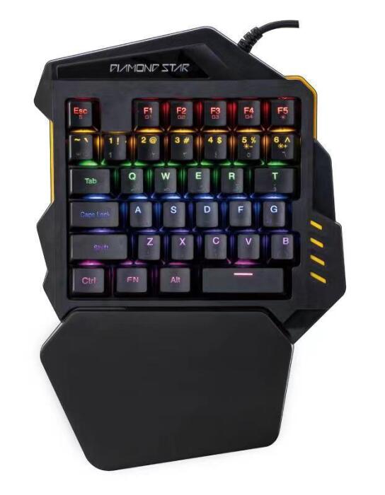 Diamond Star - Single Hand Wired Mechanical Blue Switch Keypad - MH7388 image 0