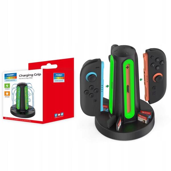 Charging station charger for 4x Joy-Con 2 Nintendo Switch 2 LED stand image 0