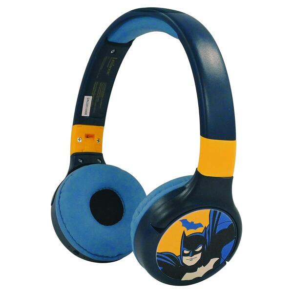 Batman Headphones 2-in-1 Bluetooth & Wired with Mic & Button Control image 0