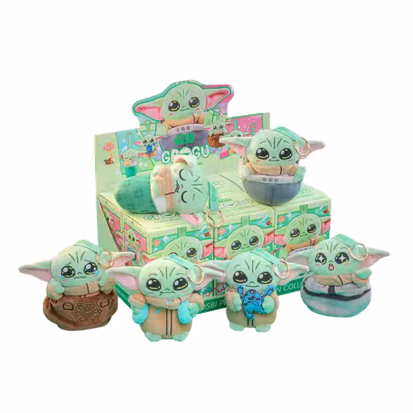 Star War Grogu Baby Yoda Series Plush Keychain Collection image 0