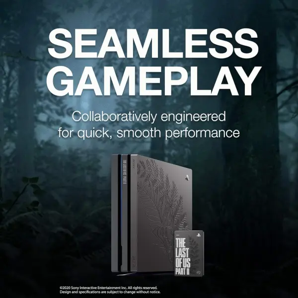 Seagate Game Drive for PS4 2TB External Hard Drive Portable HDD - USB 3.0 The Last of Us II Special Edition, Designed for PS4 image 3