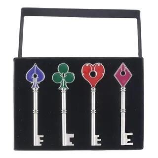 Residents Evils RPD Key Square Plum Heart Keychains  image 1