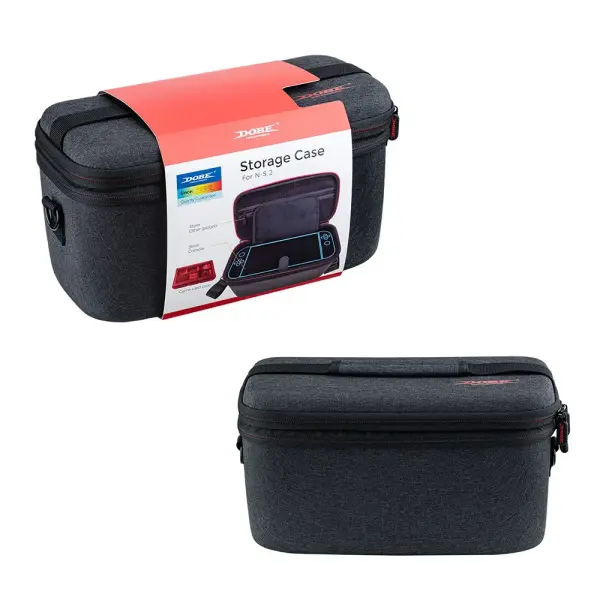Nintendo Switch 2 Console Carrying Case Crossbody Bag with Game Card Storage Box image 2