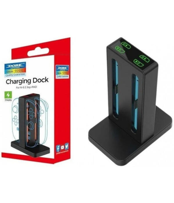 Charging station charger for 4x Joy-Con 2 Nintendo Switch 2 LED stand image 1