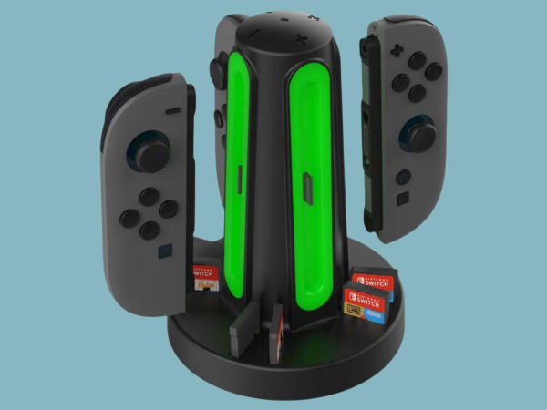 Charging station charger for 4x Joy-Con 2 Nintendo Switch 2 LED stand image 1