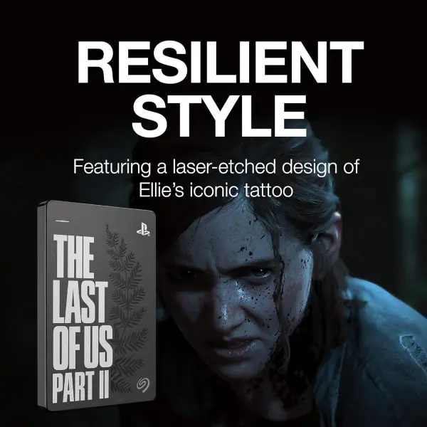 Seagate Game Drive for PS4 2TB External Hard Drive Portable HDD - USB 3.0 The Last of Us II Special Edition, Designed for PS4 image 0