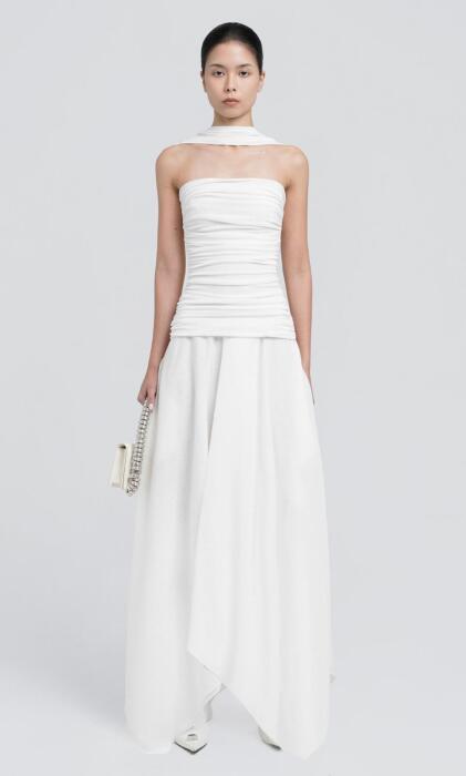 DRESS SKU15 - ابيض - 8 image 0