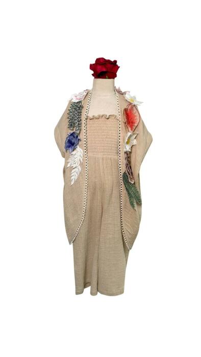 Jumpsuit with flora Cape image 0