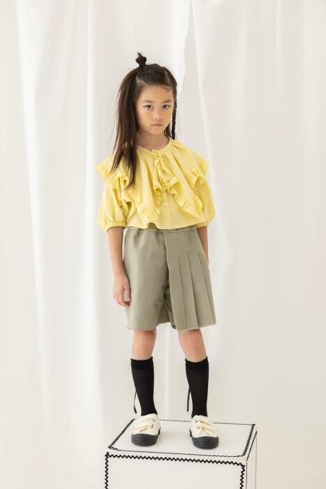 pleats short pant image 1