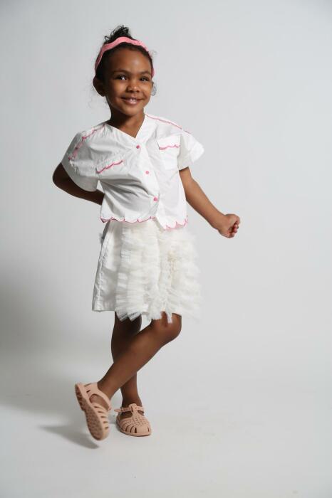 Toula Tiered ruffle short image 11