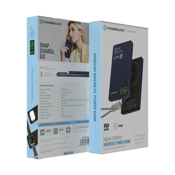 Powerbank magnetic  blue image 0
