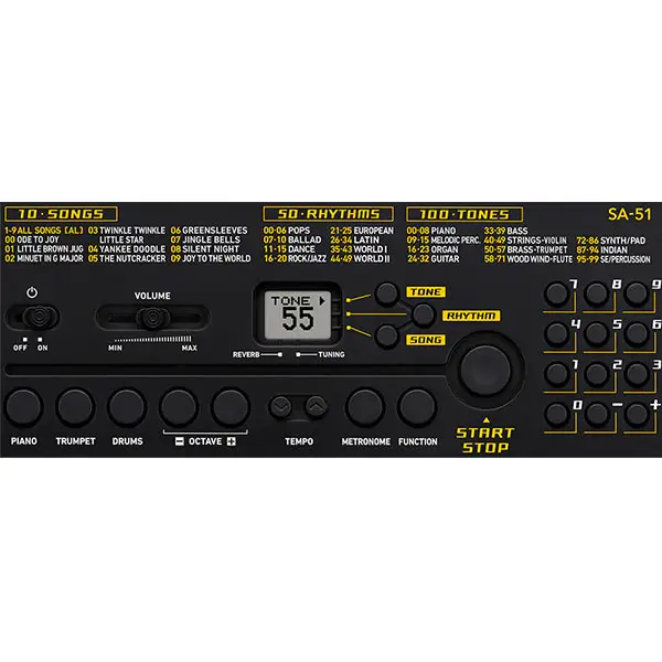 CASIO Electronic Musical Keyboard for Kids, 32 Mini Keys - SA-51H2 image 1