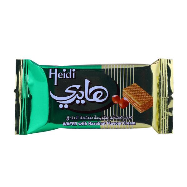 ويفر محشو بكريمة البندق هايدي 18 جرام image 0