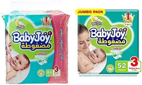 Baby Joy Size 3 Medium Diapers, 84 pieces image 0