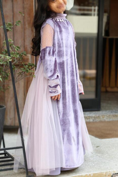 Purple Velvet kaftan image 1