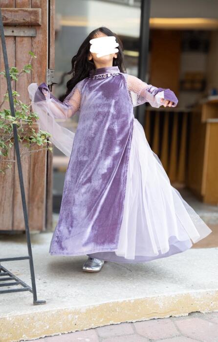 Purple Velvet kaftan image 2