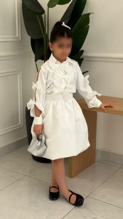 White Bow Set image 3