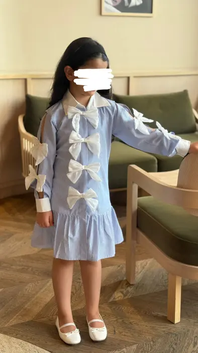  Blue Bow Dress & نفنوف  image 0