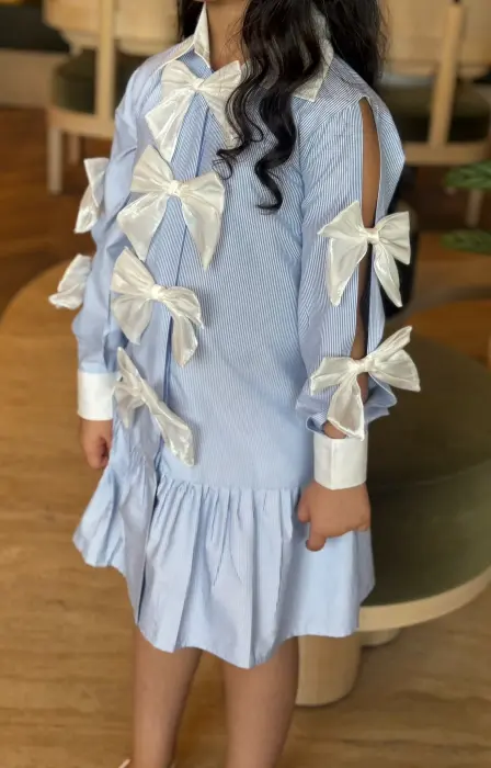  Blue Bow Dress & نفنوف  image 1