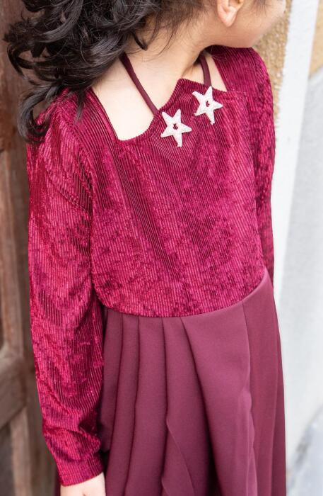 Maroon Velvet kaftan image 0