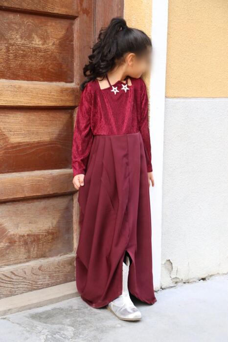 Maroon Velvet kaftan image 3