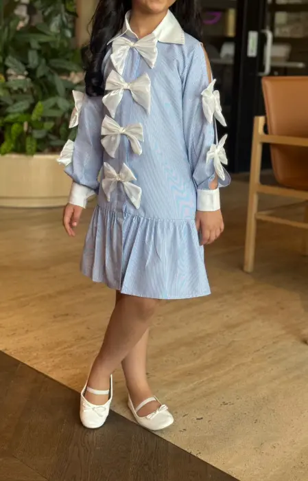  Blue Bow Dress & نفنوف  image 4