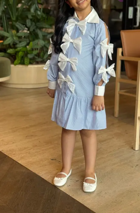  Blue Bow Dress & نفنوف  image 5