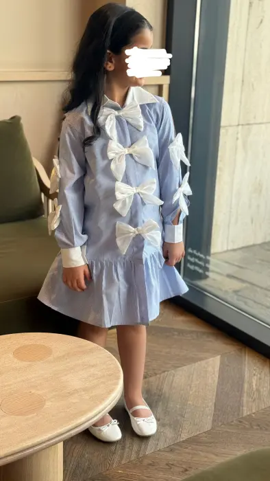  Blue Bow Dress & نفنوف  image 3