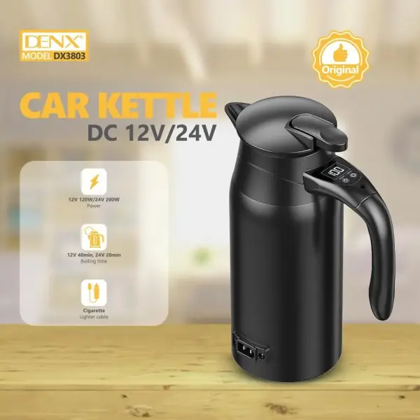 غلاية ماء كهربائية للسيارة DENX DX3803 – سعة 800 مل image 1