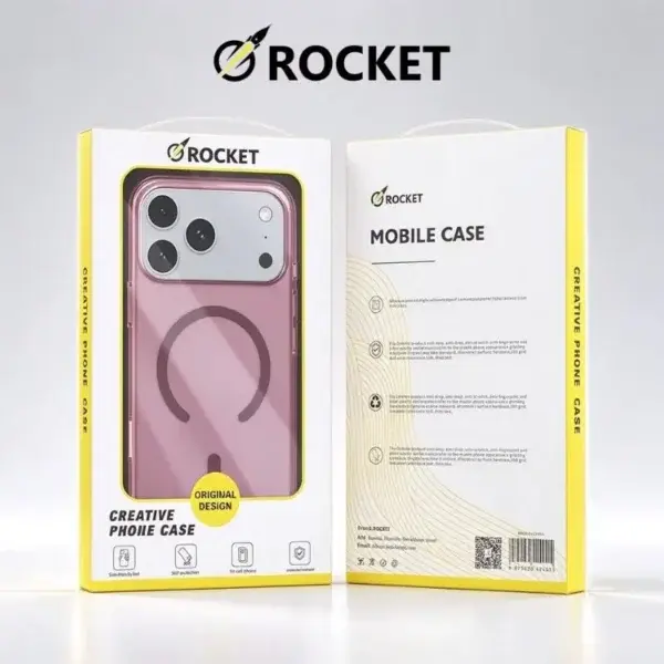 كفر شفاف نحيف المعروف بالريشة بألوان جذابة من ROCKET image 4