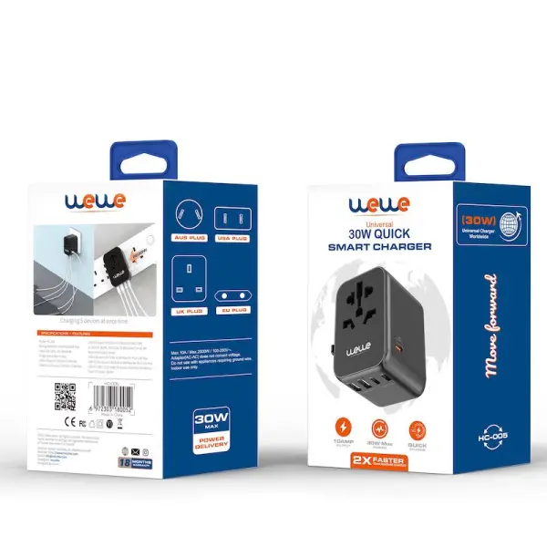 30W Smart Charger (Travel) HC-005 image 1
