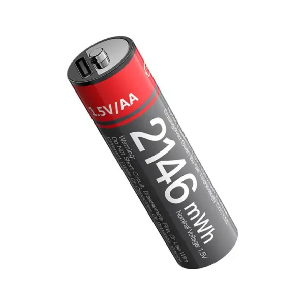 Yesido YP88 1.5V AA Rechargeable Lithium Batteries – 4 Pieces image 1