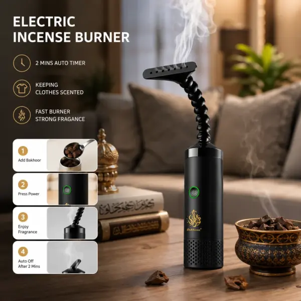 Luxury Electric Bakhoor Incense Burner image 1