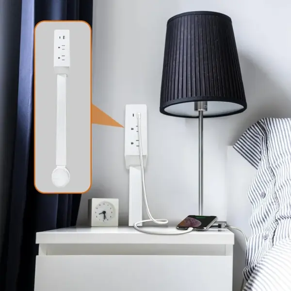 180 Degree Rotate Power Socket Extender image 5