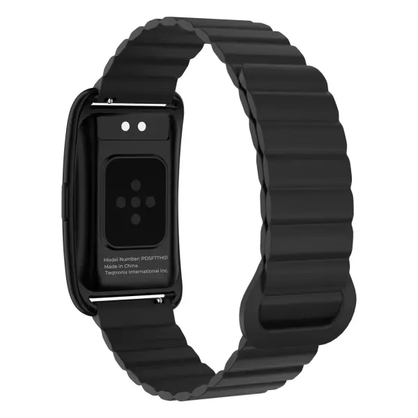 سوار اللياقة الذكي Porodo TrackFit Arc بحزام مغناطيسي - أسود image 1