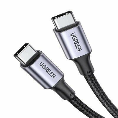 كيبل 60W تو تايب سي اسود مخمل Ugreen image 0