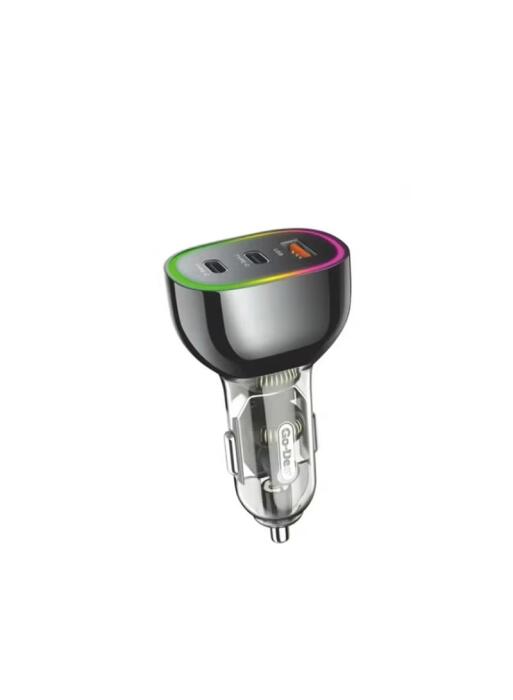 شحن سيارة 3 منفذ 2 تايب سي 1 USB 68W ماركة VIP image 0