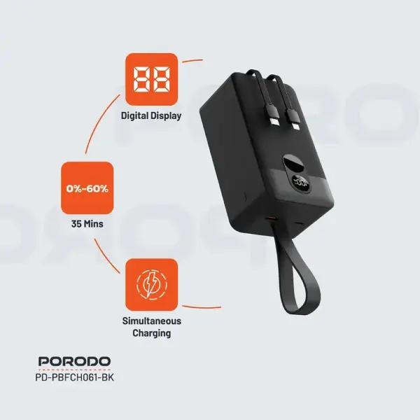 بطارية بقوة 50 الف ماركة PORODO image 1