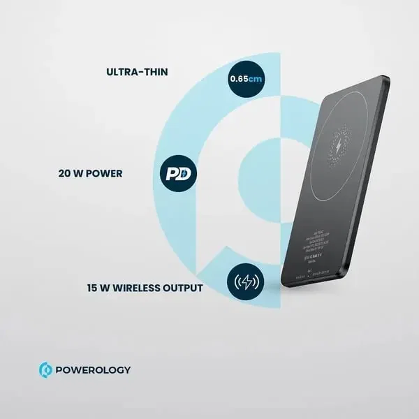 Powerology Ultra-Thin 5000mAh mAgsafe Power Bank image 1