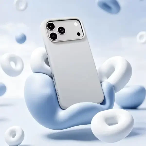 كفر ابيض 18/17 برو ماكس مدمج ماك سيف LEVELO IRIS Silicone image 4