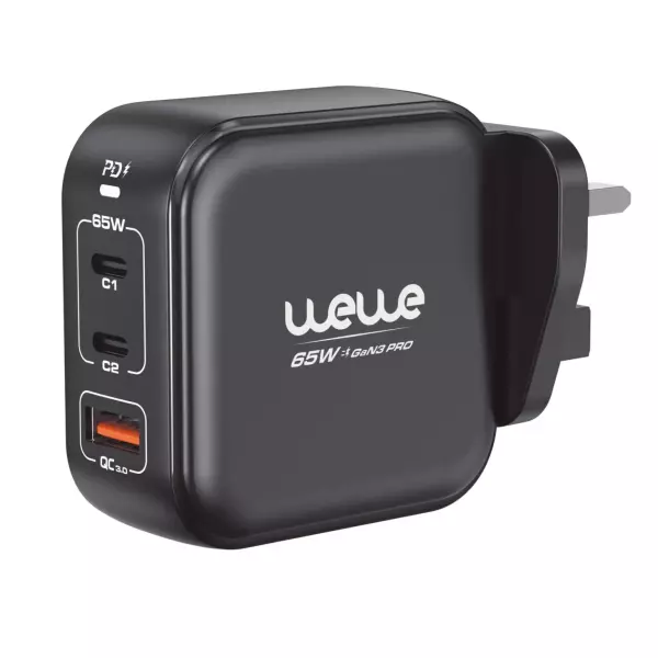بلاك 3 منفذ 65W ماركة wewe image 0
